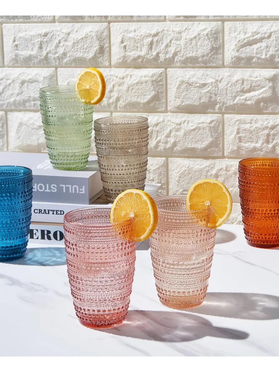 Набор из 6 стаканов для коктейлей Khen Beaded Highball The Wine Savant — изображение 4 из 5, мульти