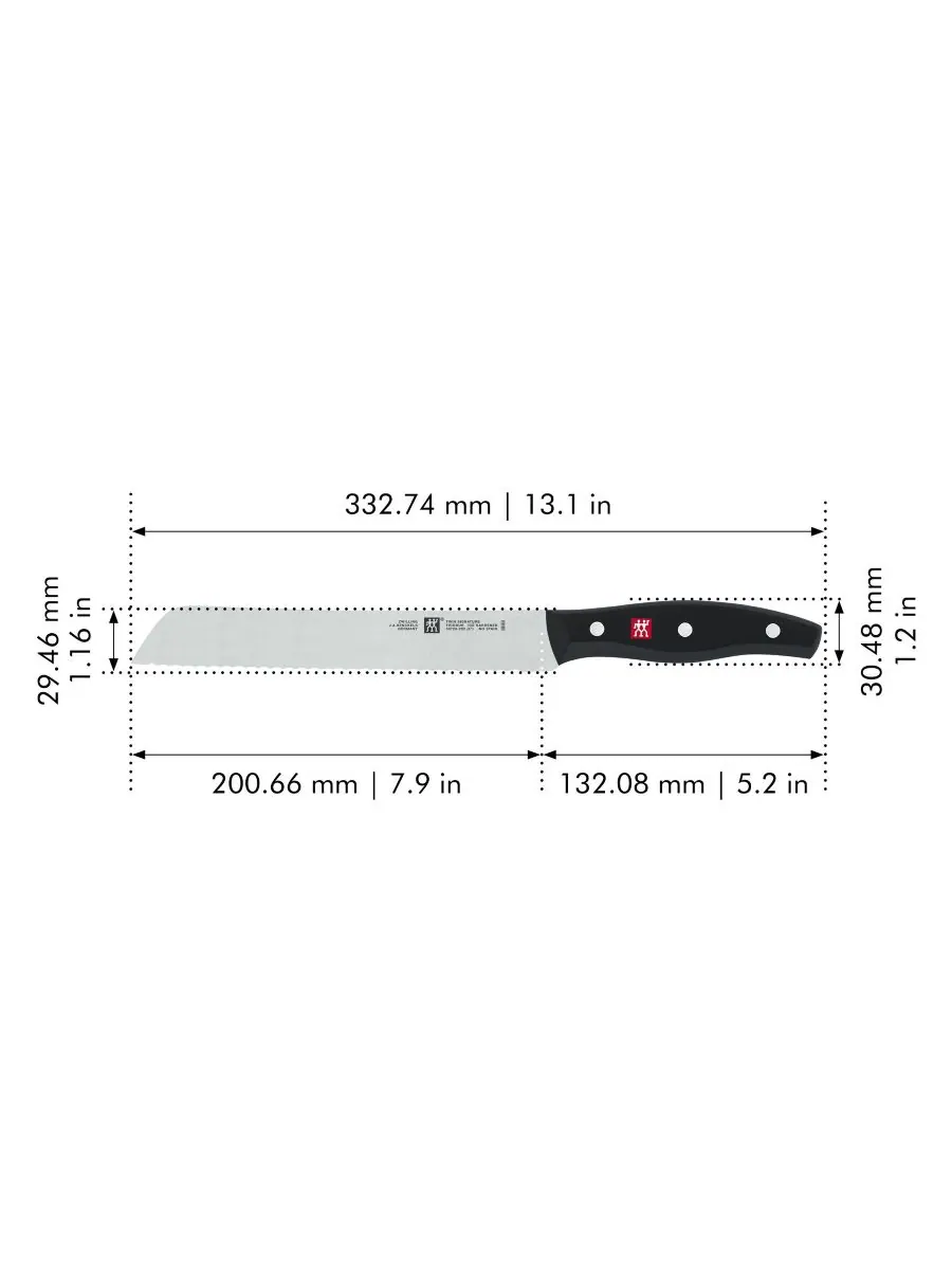 Хлебный нож JA Henckels TWIN Signature, 8 дюймов ZWILLING, — изображение 2 из 5, нет цвета