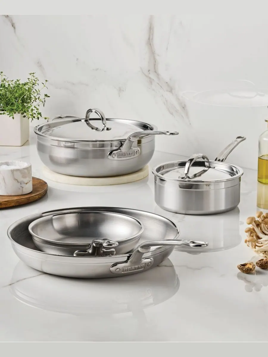 Hestan Набор посуды ProBond из нержавеющей стали, 6 предметов, кованая, матовая поверхность — изображение 3 из 10