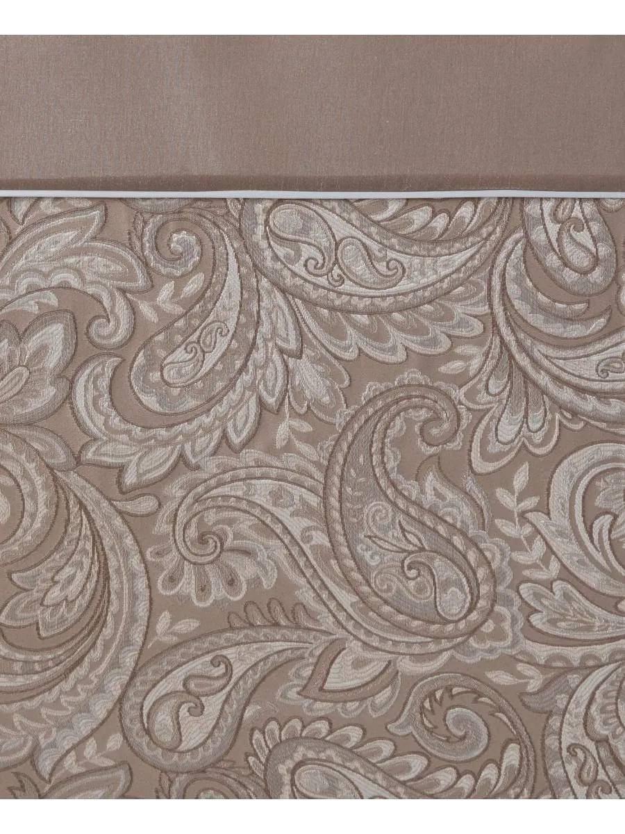 Шторка для душа Aubrey Jacquard с бисерной отделкой, 72" x 72" Madison Park — изображение 4 из 8, синий/коричневый