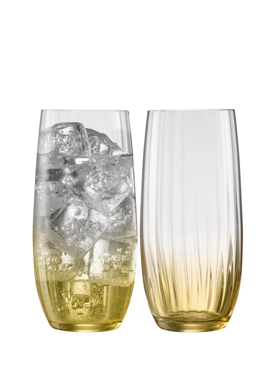 Набор из 2 хрустальных коктейлей Galway Crystal Erne Hiballs Belleek Pottery, — мульти