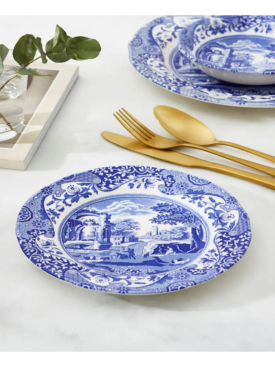 Spode Набор из 4 синих итальянских салатниц — изображение 5 из 7, синий