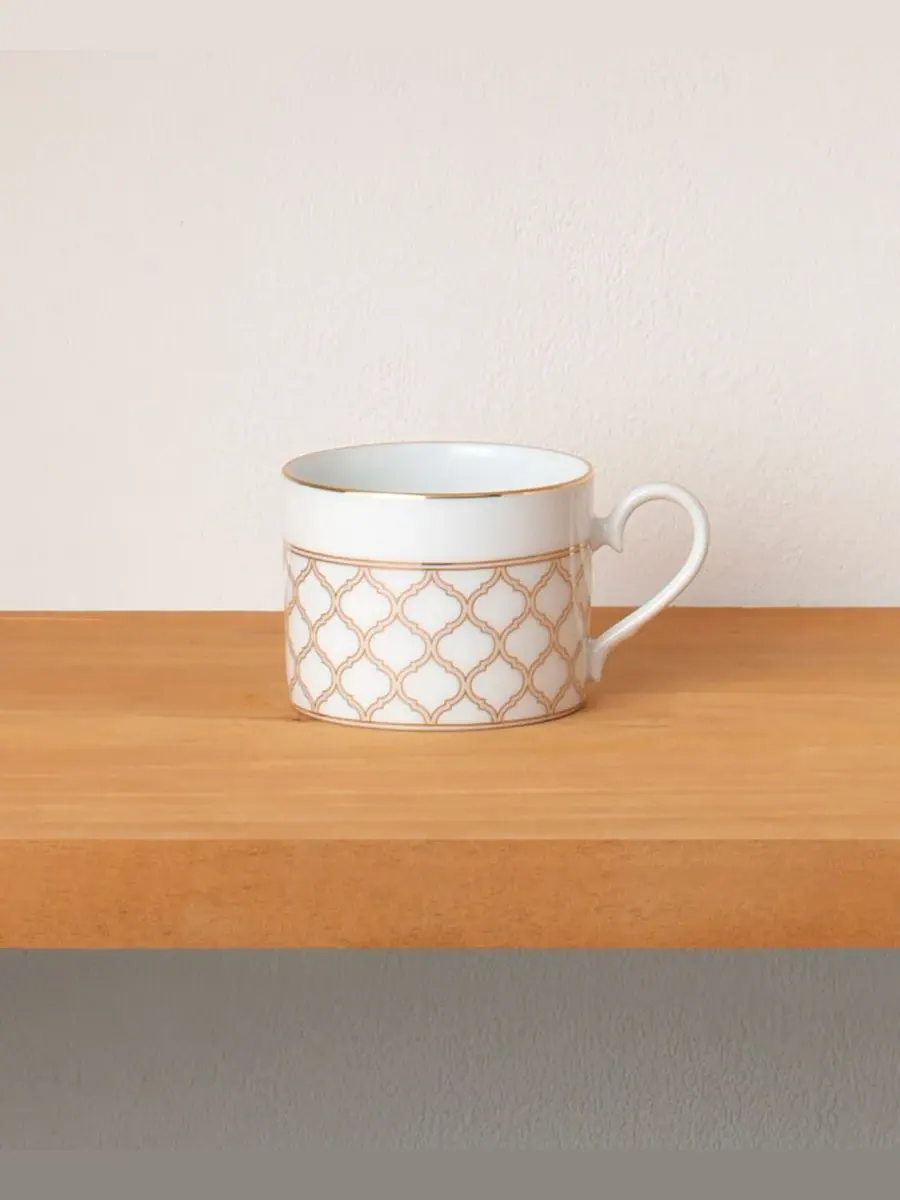Набор из 4 чашек Noritake Eternal Palace 0,2 л — изображение 2 из 10, белый золотистый