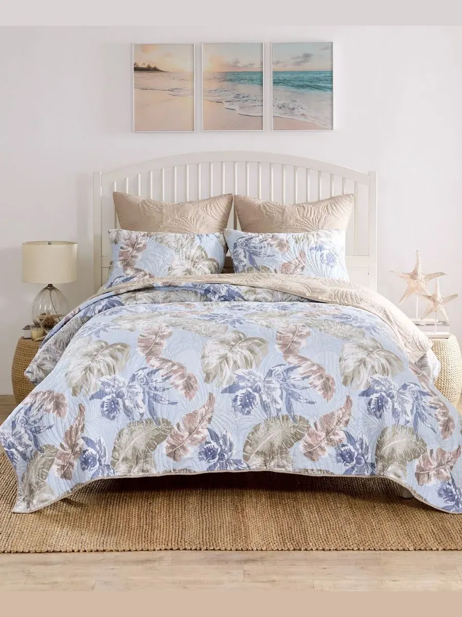 Комплекты стеганых одеял «Тропики, побережье, пальмы» Greenland Home Fashions