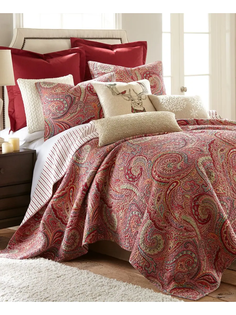 Двустороннее одеяло Spruce Paisley, 3 предмета, размер Full/Queen Levtex
