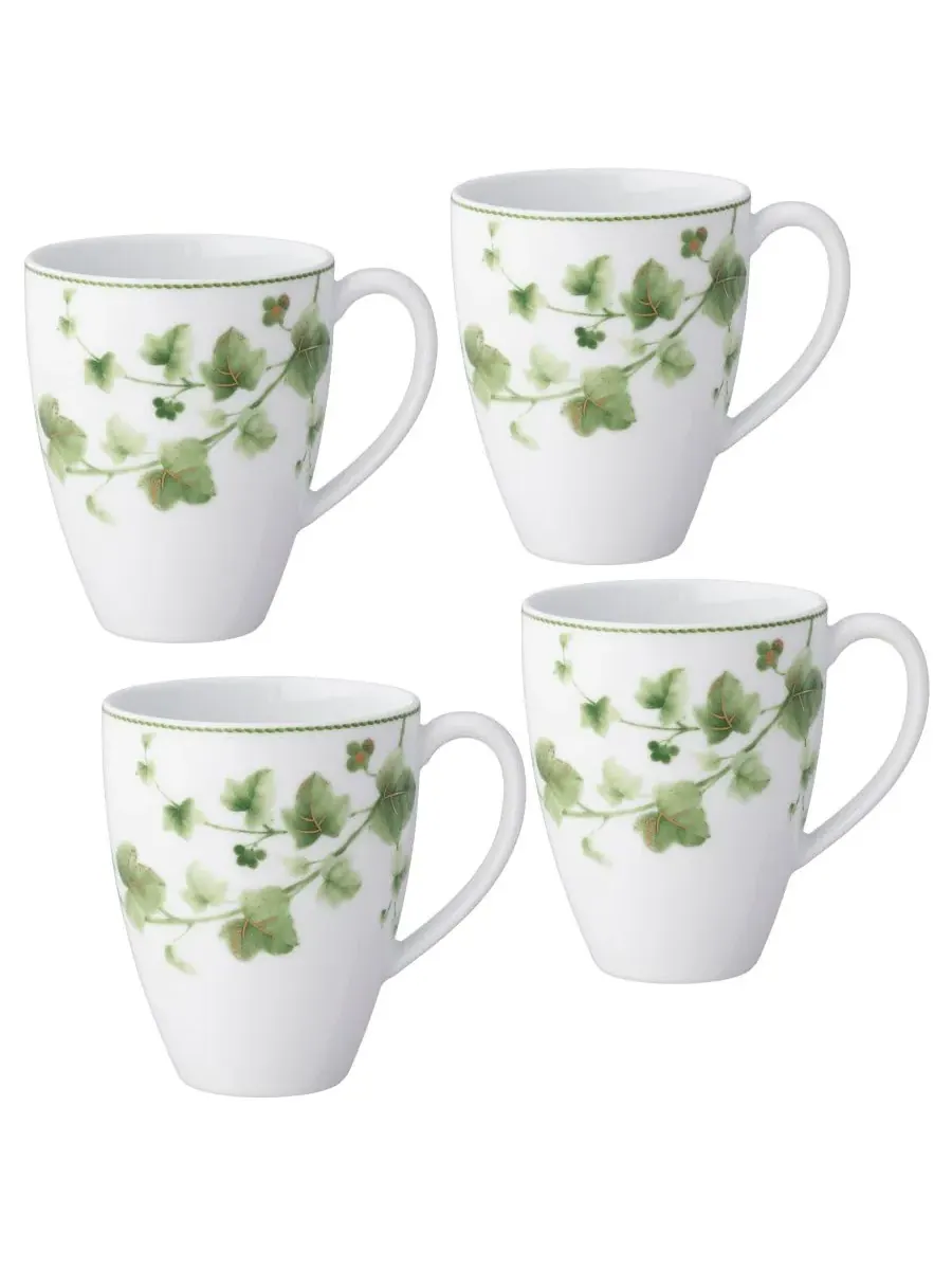 Набор из 4 кружек Noritake Ivy Whisper 473 мл — изображение 1 из 10, зеленый