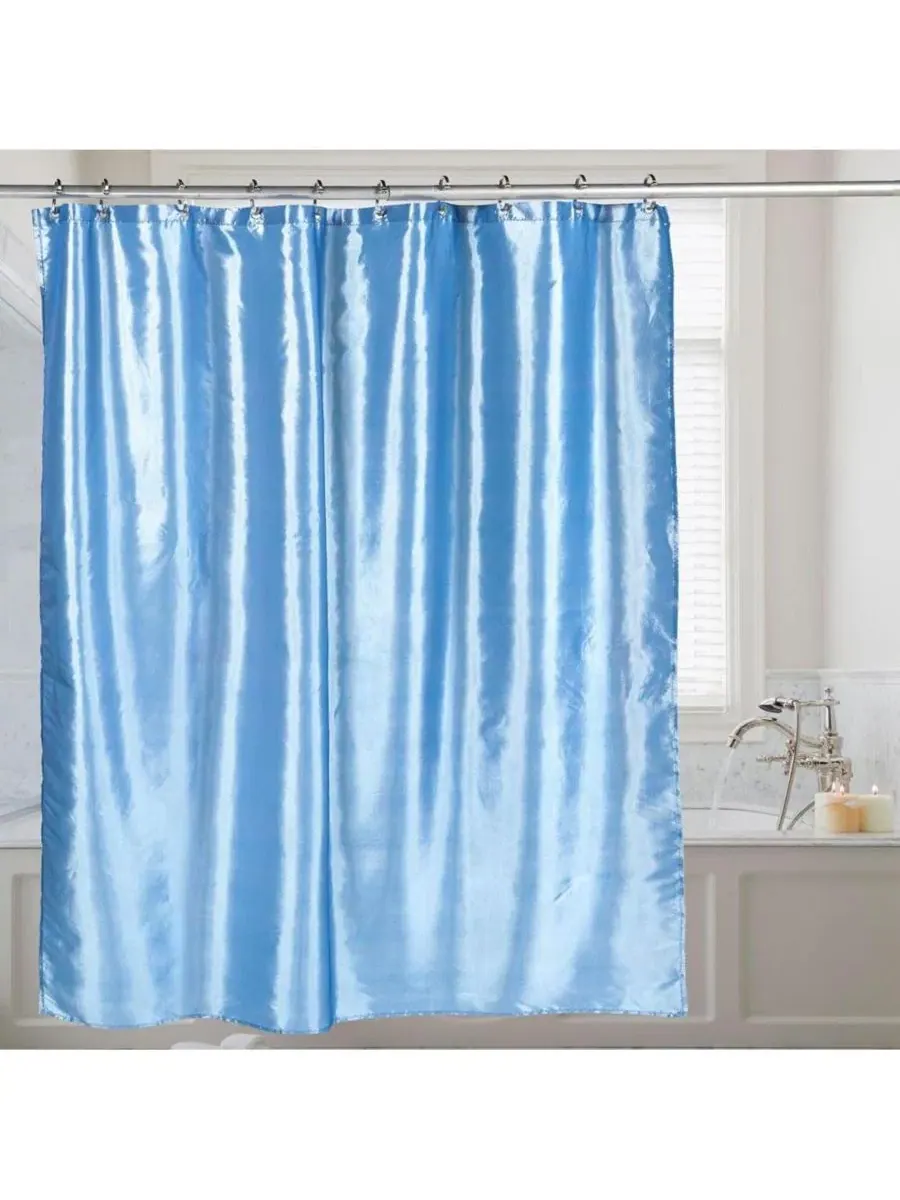 Мерцающая занавеска для душа Carnation Home Fashions — серый