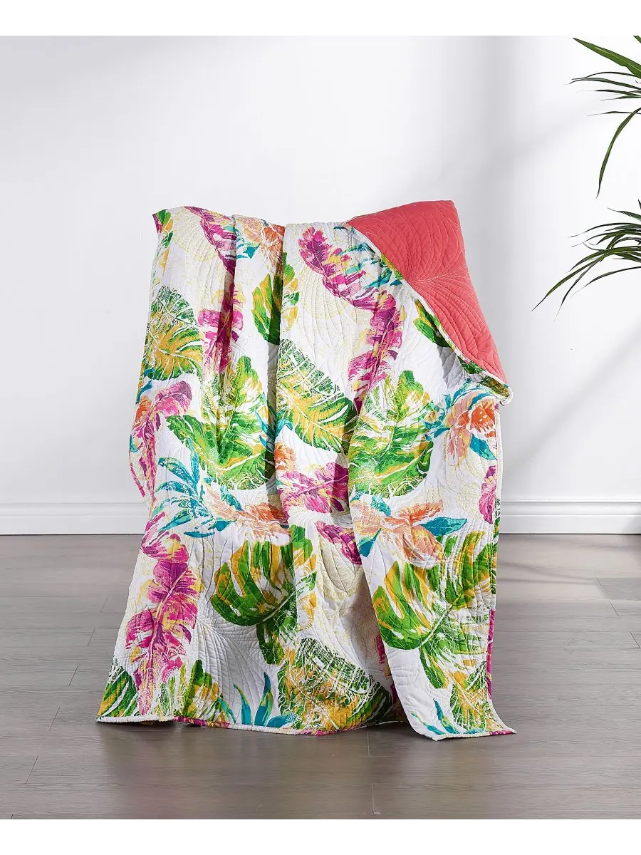 Плед Tropics Coastal Palm, 50 x 60 дюймов Greenland Home Fashions