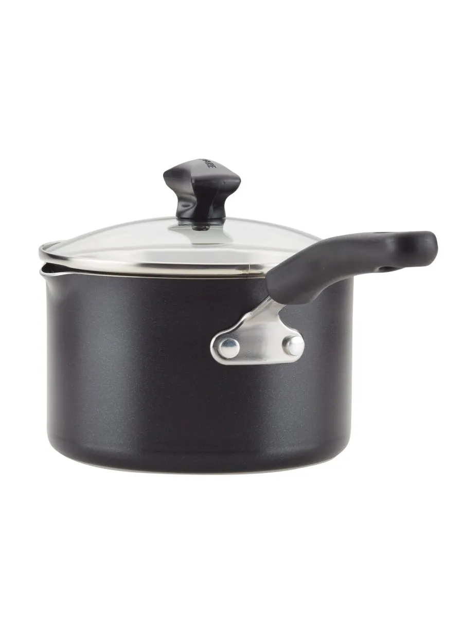 Набор посуды Cookstart DiamondMax с антипригарным покрытием, 15 предметов Farberware — изображение 8 из 10, черный