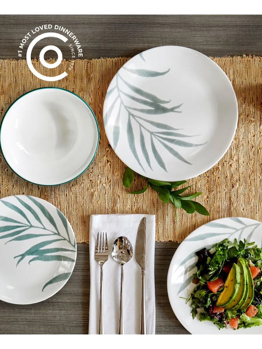 Набор посуды Solar Print, 12 предметов, на 4 персоны Corelle — изображение 2 из 6, белый