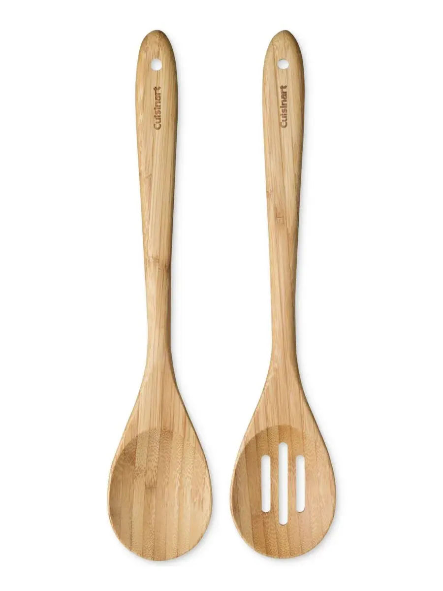 Набор из 2 бамбуковых сервировочных ложек GreenGourmet Cuisinart, дерево