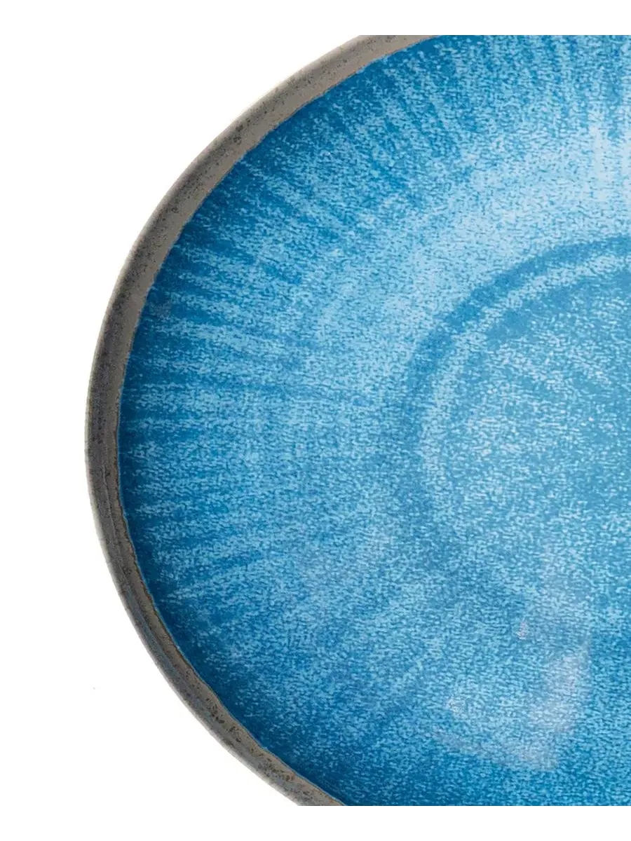 Набор тарелок Coastal Reactive NewWave Melamine, 6 шт. Abode Homewares — изображение 3 из 5, синий