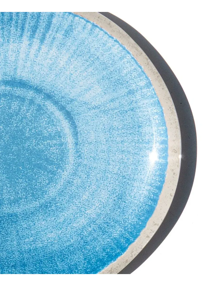 Набор тарелок Coastal Reactive NewWave Melamine, 6 шт. Abode Homewares — изображение 4 из 5, синий