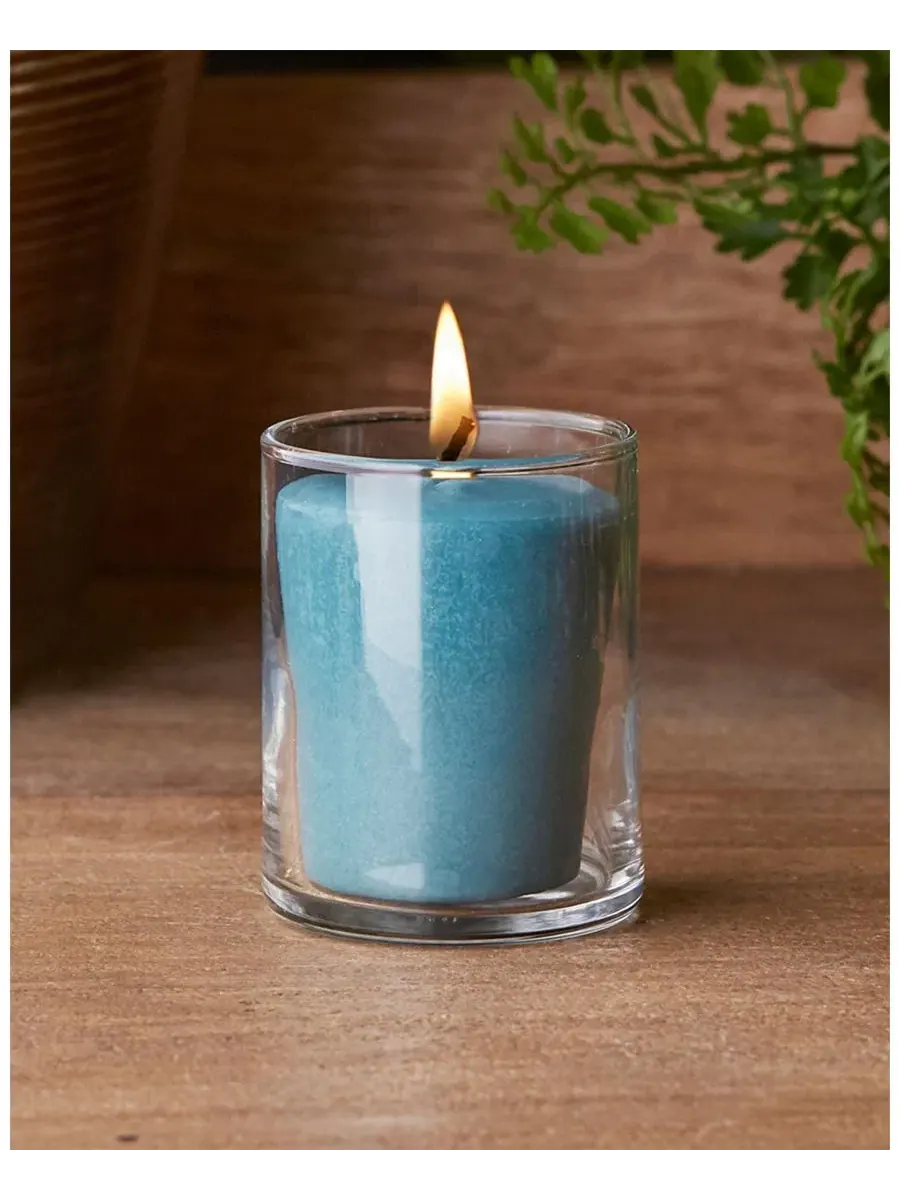 Набор из 18 свечей-вотивов Seeking Balance ROOT CANDLES — изображение 3 из 3, голубой
