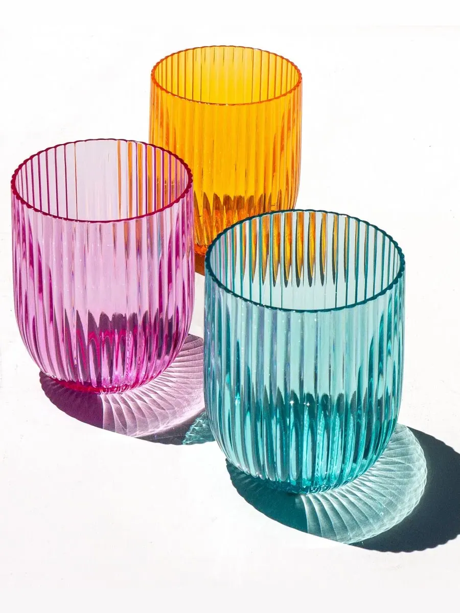 Набор из 6 бокалов для вина без ножки, акриловые, Mesa Abode Homewares — изображение 2 из 5, мульти
