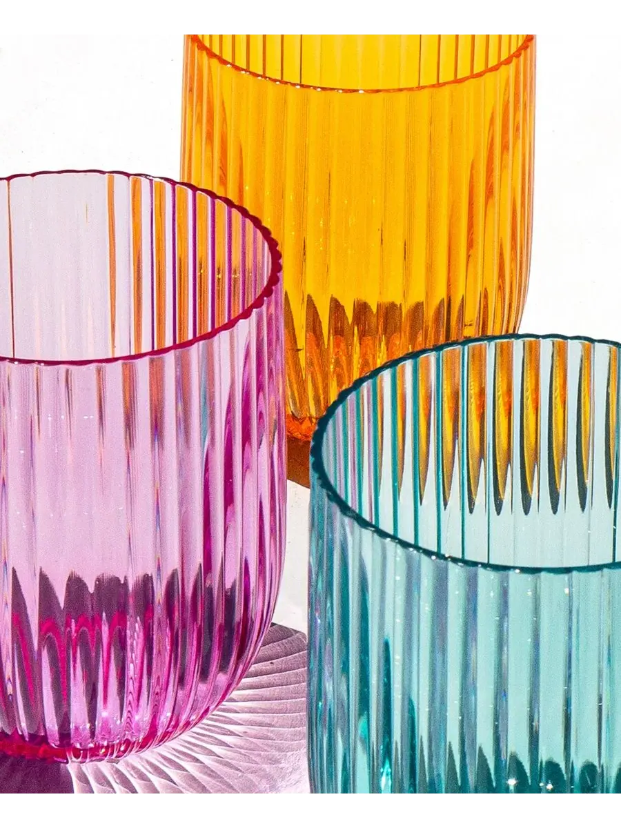Набор из 6 бокалов для вина без ножки, акриловые, Mesa Abode Homewares — изображение 4 из 5, мульти