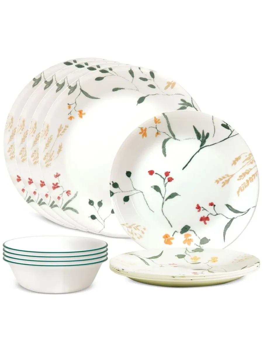 Набор посуды Wildflower Scatter 12 предметов Corelle, Сервиз на 4 персоны — мульти