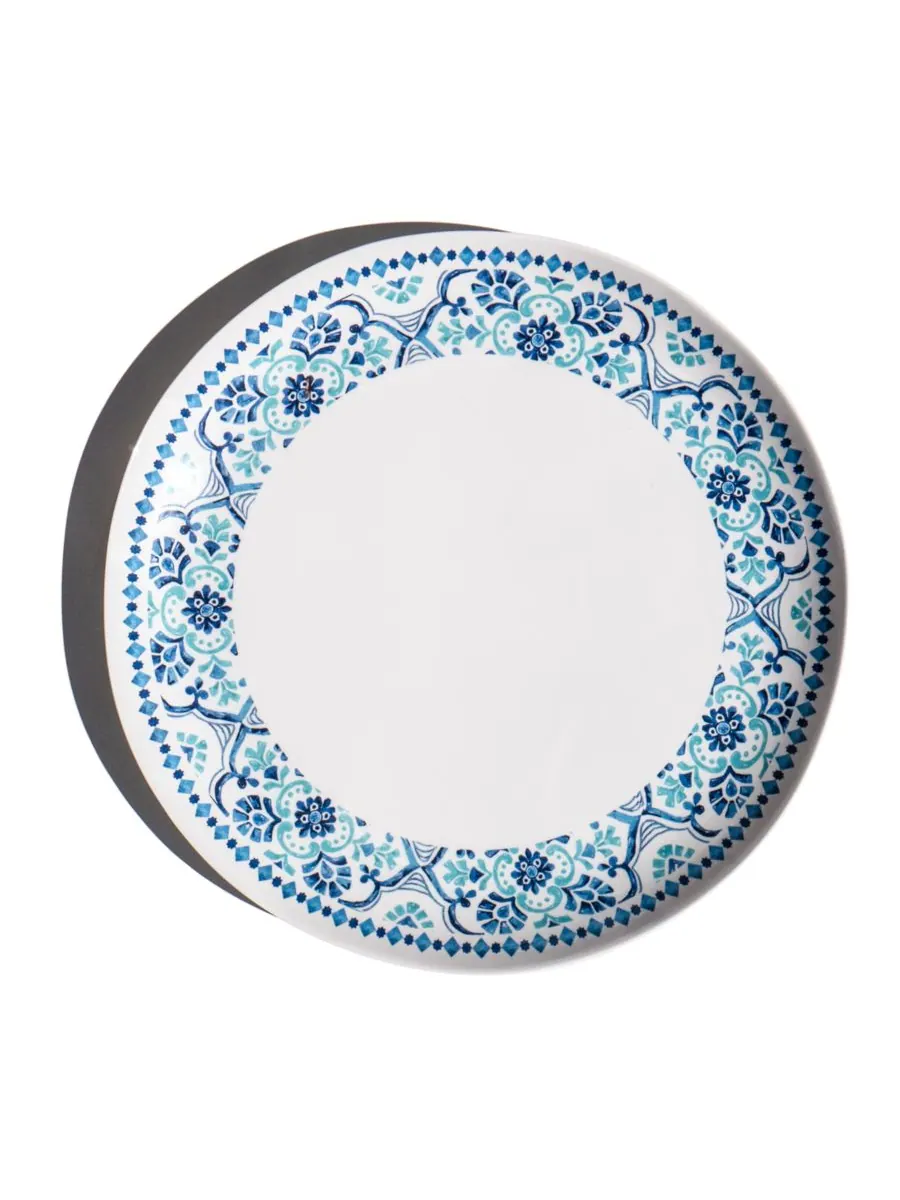Набор из 6 обеденных тарелок Palazzo Tiles, на 6 персон Abode Homewares — изображение 2 из 4, бирюзовый