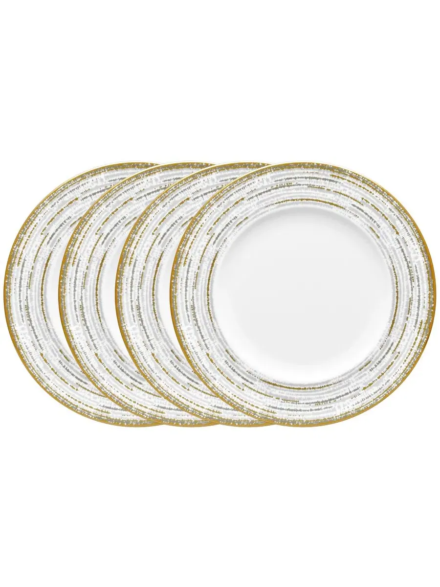 Набор из 4 декоративных тарелок Haku, 25 см Noritake — изображение 1 из 13, белый