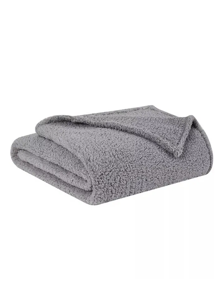 Одеяло из зефирного шерпа Brooklyn Loom — изображение 7 из 7, желтый