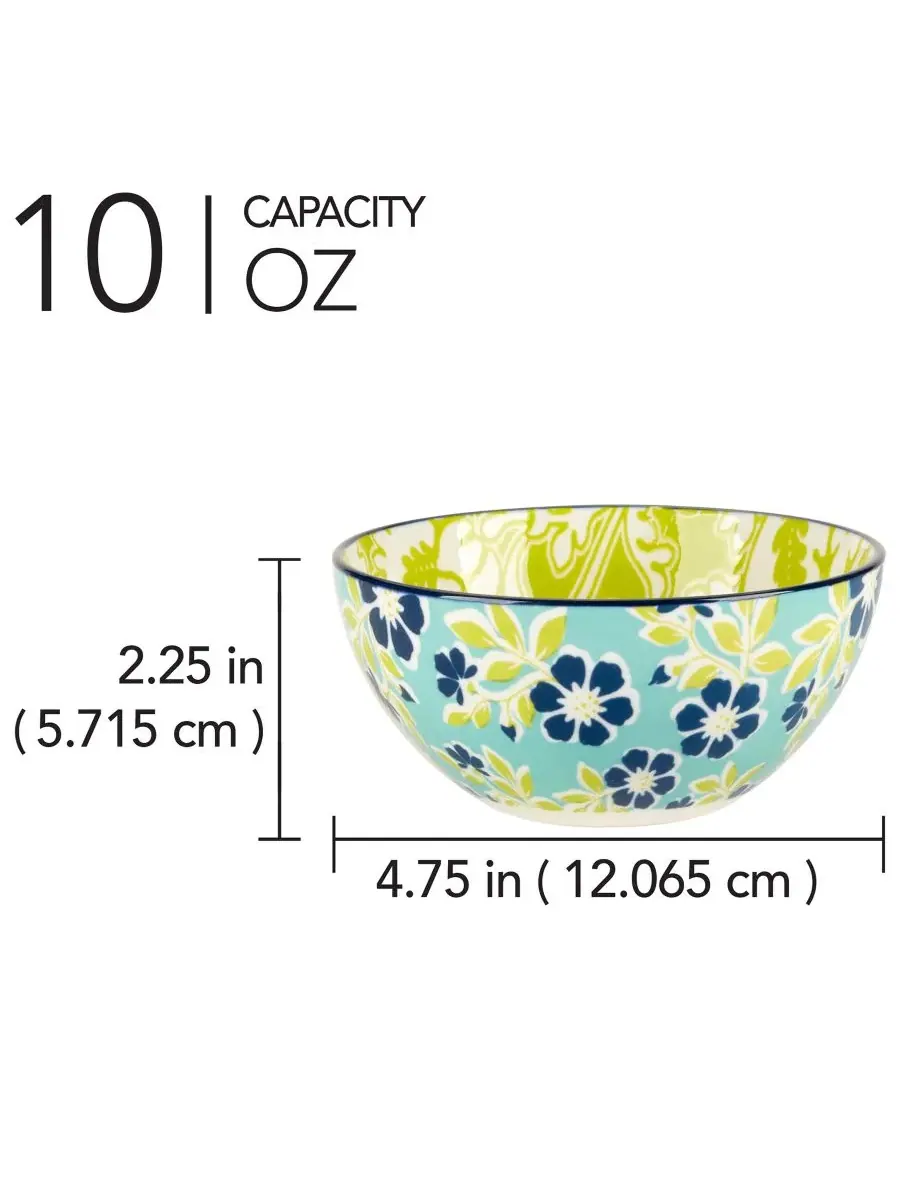 Набор из 6 тарелок для завтрака Tapestry, 13 унций, фарфор Certified International — изображение 3 из 3, мульти