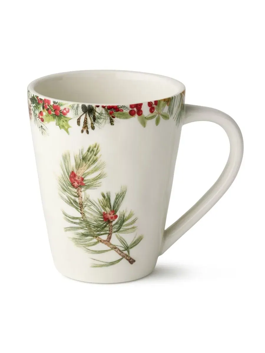 Набор из 4 кружек из каменной керамики Woodland Mugs Certified International — изображение 2 из 5, мульти