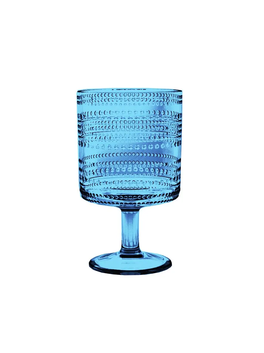 Набор из 6 бокалов с бусинами, 413 мл (14,8 унций) Abode Homewares — изображение 2 из 3, синий