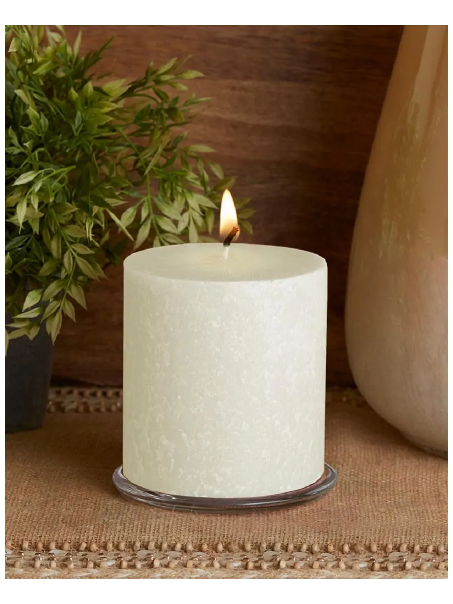Свеча-столбик Timberline, 4 x 4 дюйма ROOT CANDLES — изображение 2 из 2, белый