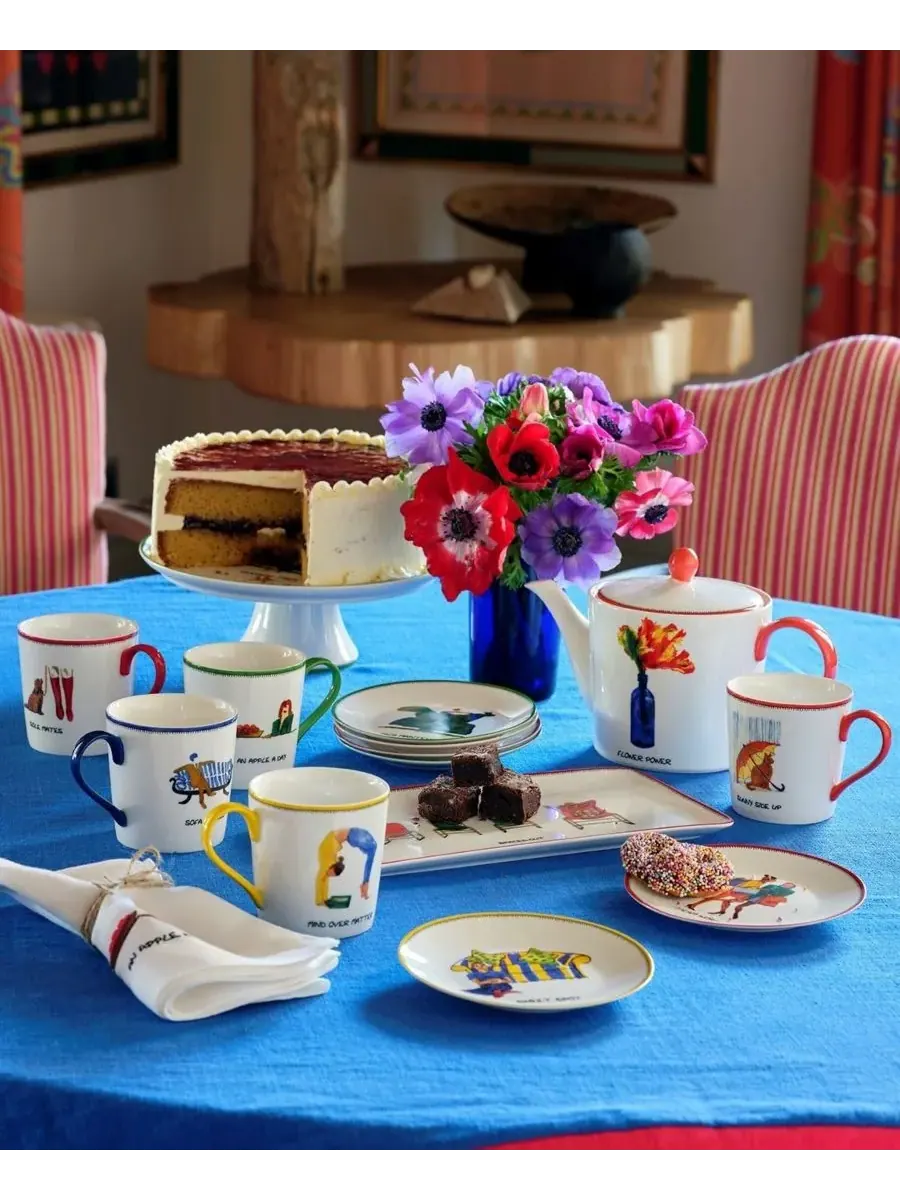 Подставка для торта в виде каракулей Kit Kemp For Spode — изображение 4 из 5, мульти