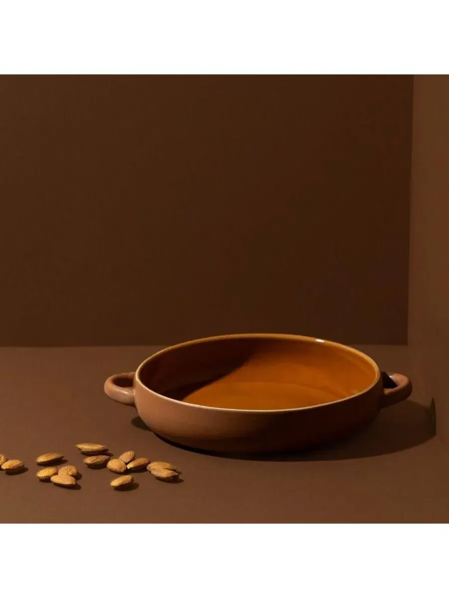 Столовая тарелка из каменной керамики с ручками, 20 см Gharyan Stoneware — изображение 2 из 3