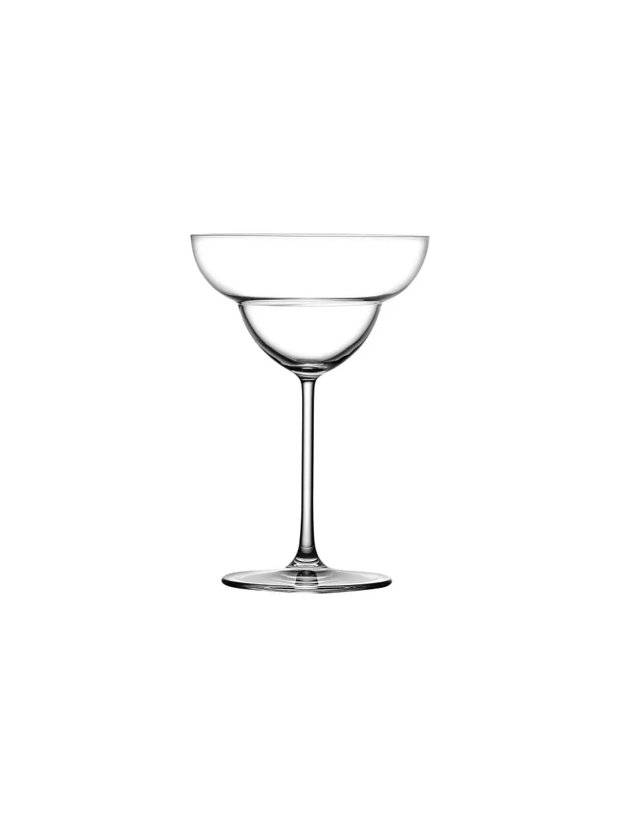 Набор из 2 бокалов для маргариты в винтажном стиле Nude Glass — изображение 2 из 5, прозрачный