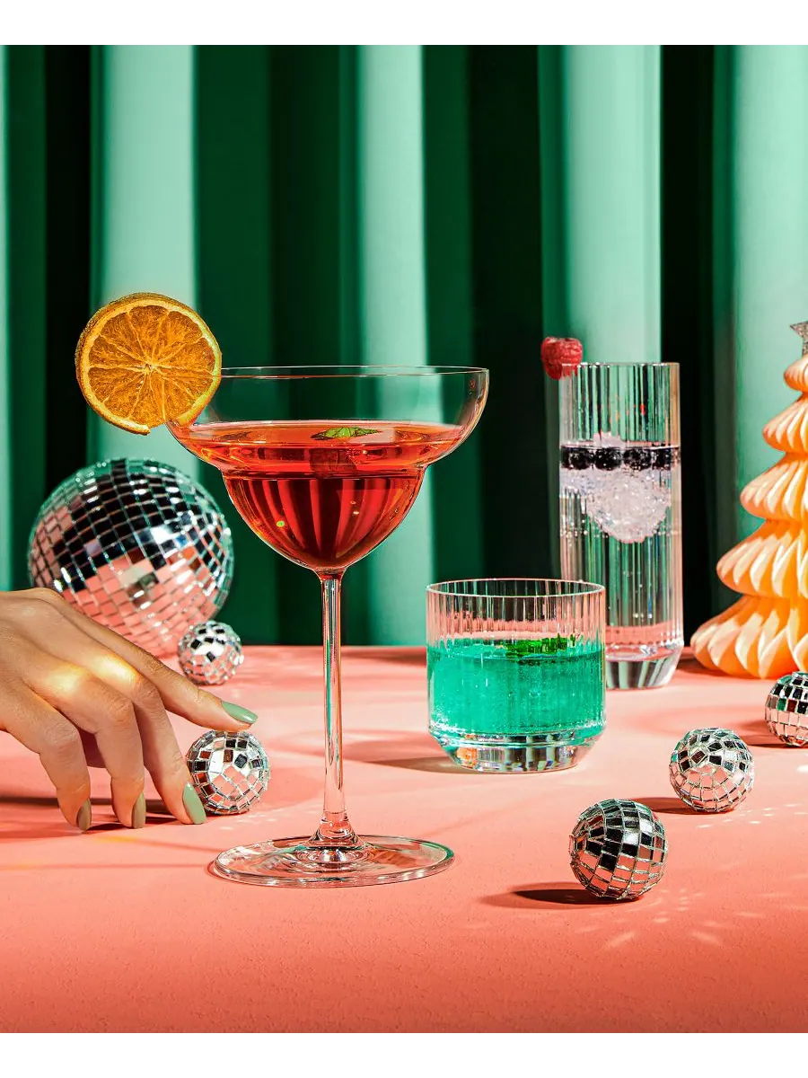 Набор из 2 бокалов для маргариты в винтажном стиле Nude Glass — изображение 5 из 5, прозрачный