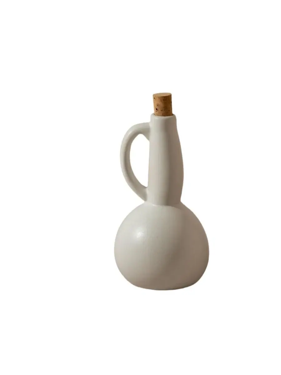 Керамический графин для оливкового масла Dadasi Gharyan Stoneware, 0.45 л — белый