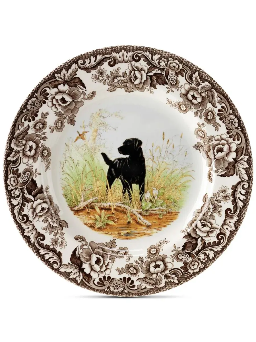 Тарелка для салата Woodland Black Lab Spode — изображение 1 из 2, коричневый
