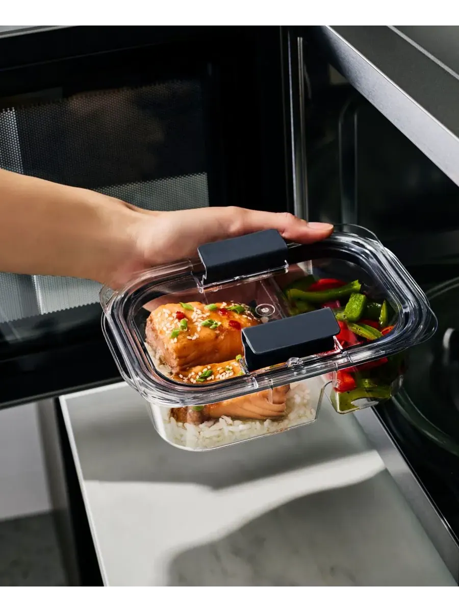 Контейнер для хранения продуктов Brilliance на 2,85 чашки Rubbermaid — изображение 6 из 9, прозрачный