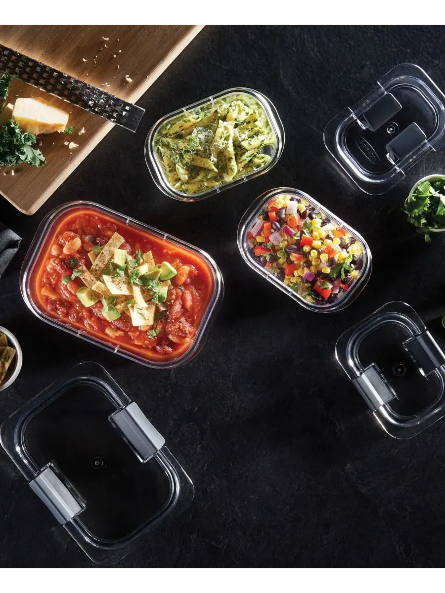 Контейнер для хранения продуктов Brilliance на 2,85 чашки Rubbermaid — изображение 7 из 9, прозрачный