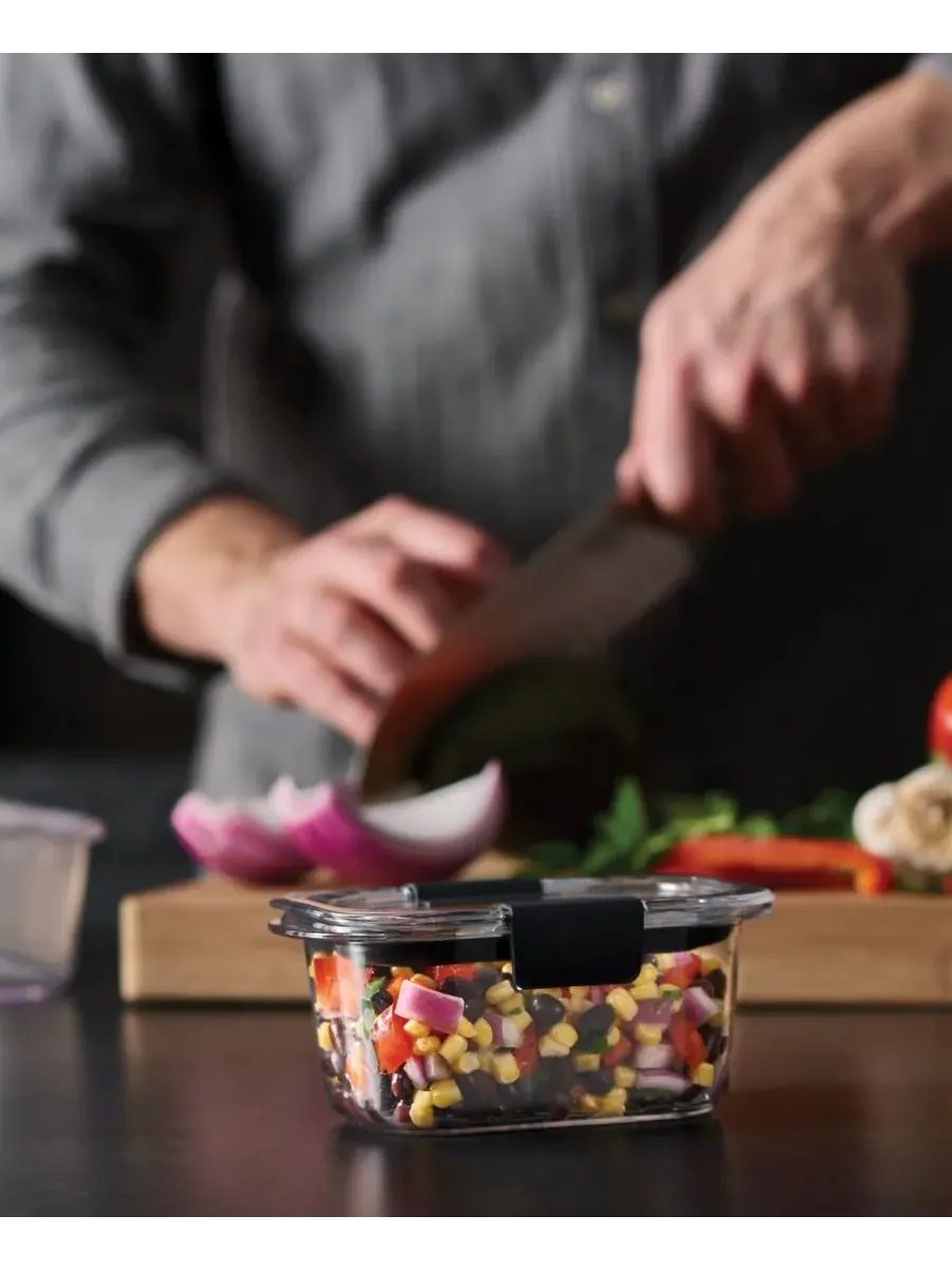 Контейнер для хранения продуктов Brilliance на 2,85 чашки Rubbermaid — изображение 8 из 9, прозрачный