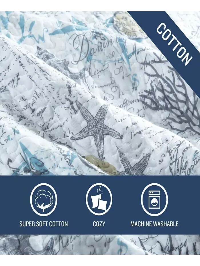 Коллекция двусторонних одеял Beach Bliss Tommy Bahama Home — изображение 11 из 13, серый