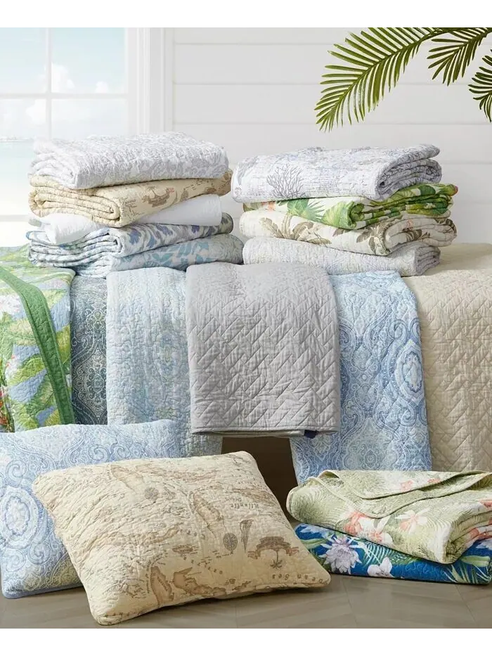 Коллекция двусторонних одеял Beach Bliss Tommy Bahama Home — изображение 12 из 13, серый