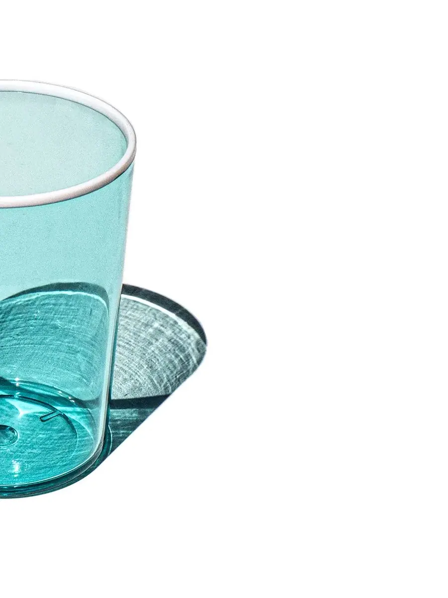 Набор из 6 стаканов Contrast Acrylic Abode Homewares — изображение 3 из 4, бирюзовый