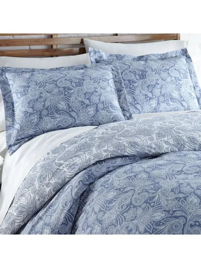 Идеальный пододеяльник и комплект с рисунком пейсли Southshore Fine Linens — изображение 4 из 5, коралл