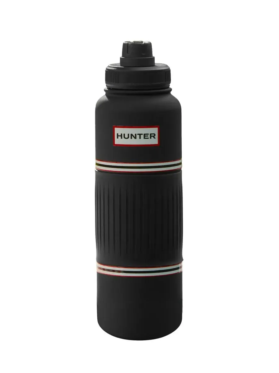 Стакан для воды GoGrip объемом 1 л (около 1,2 литра) из нержавеющей стали Hunter — изображение 1 из 6, черный
