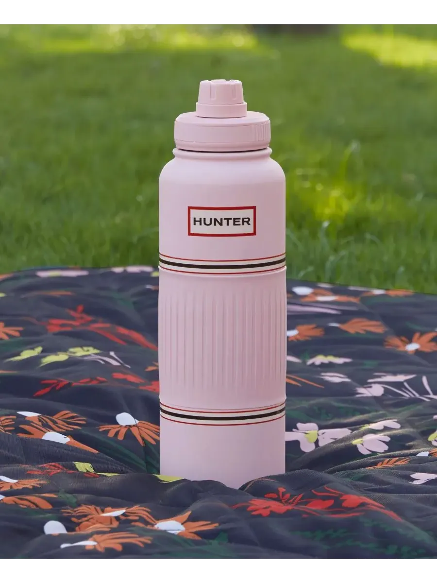 Стакан для воды GoGrip объемом 1 л (около 1,2 литра) из нержавеющей стали Hunter — изображение 7 из 7, розовый