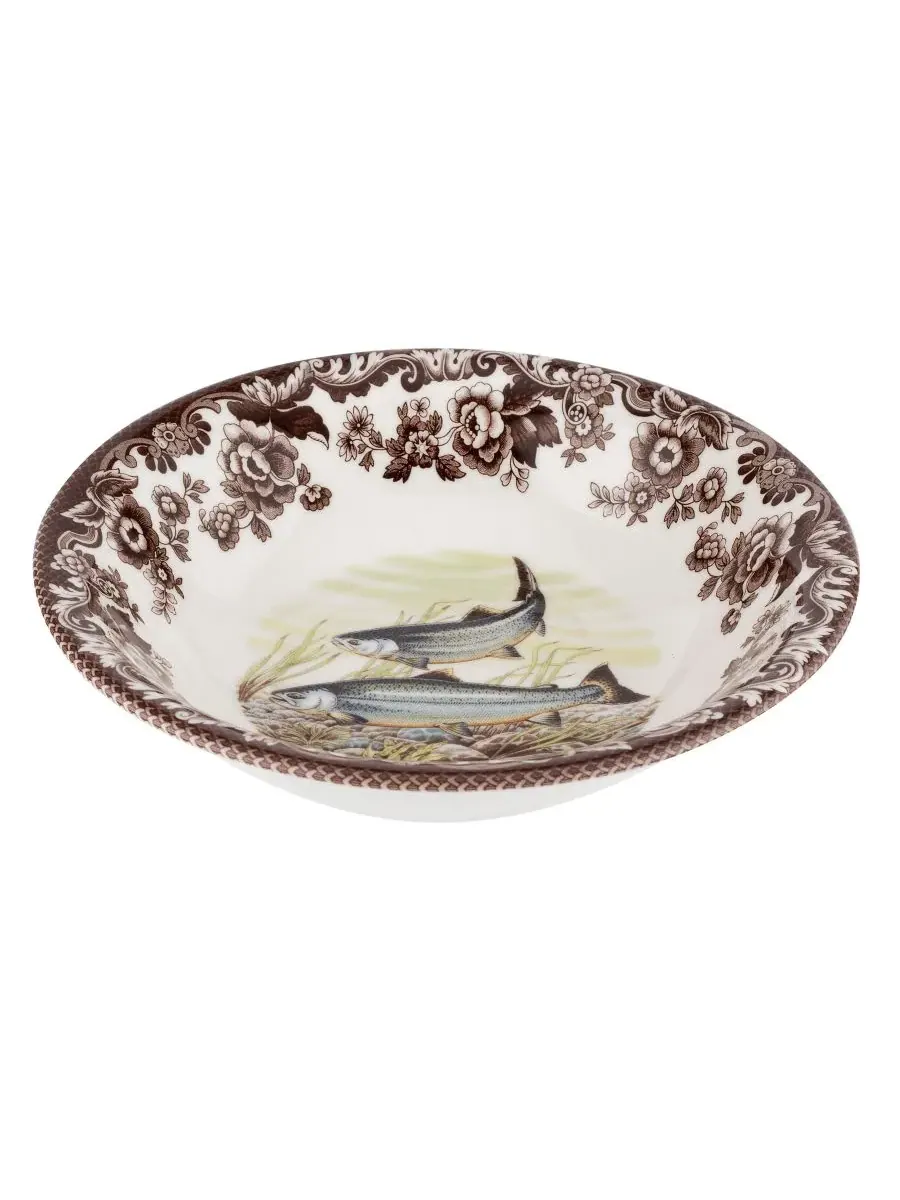 Миска хлопьев «Аскот» с королевским лососем из леса Spode