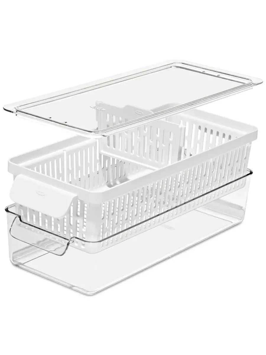 Контейнер для овощей и фруктов Good Grips Produce Saver Long Bin Oxo — изображение 1 из 3, нет цвета