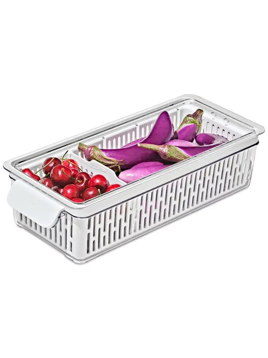 Контейнер для овощей и фруктов Good Grips Produce Saver Long Bin Oxo — изображение 2 из 3, нет цвета