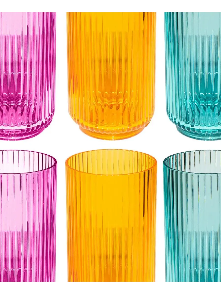 Набор из 6 акриловых стаканов Mesa Abode Homewares — изображение 2 из 5, мульти