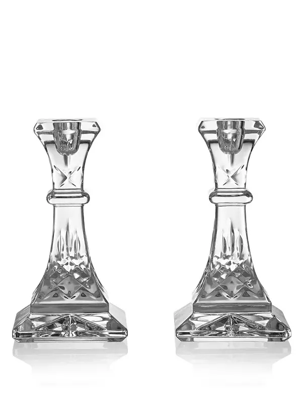 Подсвечник Lismore, 6 дюймов, набор из 2 шт. Waterford — изображение 1 из 4, прозрачный