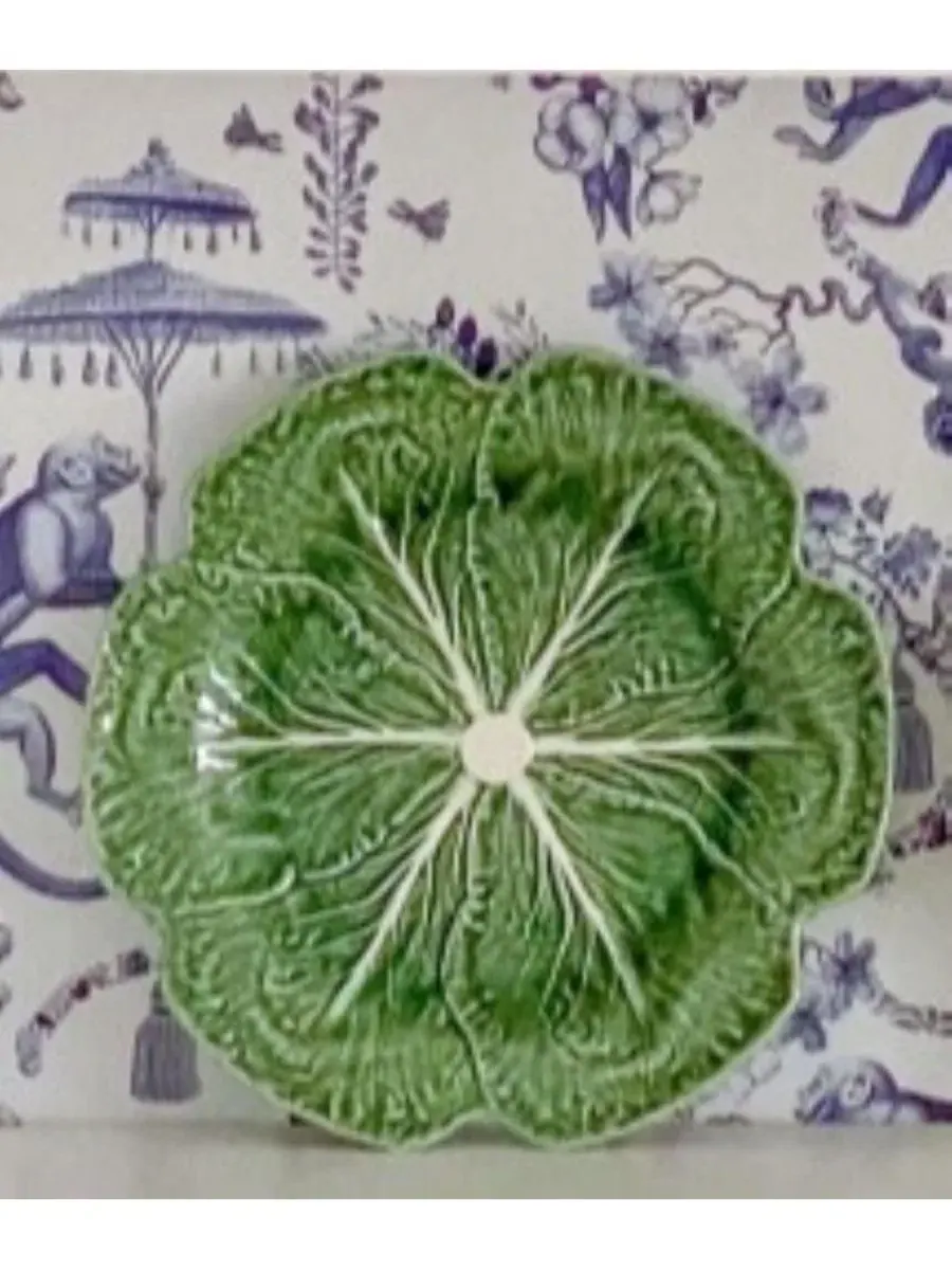 Набор из 4 тарелок для салата Cabbage Salad Plates Bordallo Pinheiro — изображение 2 из 5, зеленый