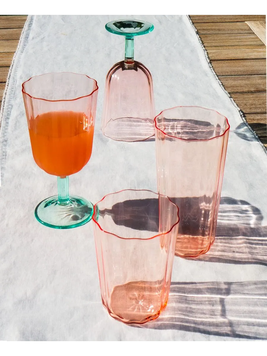 Набор из 6 бокалов для коктейля "Double Old Fashioned" от Vines Etch Abode Homewares — изображение 3 из 3, розовый